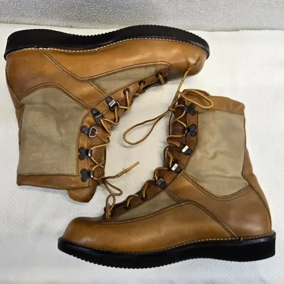 Danner Sierra x Cabelas Boots Mens 10 Leather Canvas Hunting Tan Vibram Sole USA Danner Men main image 4
